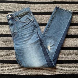 Madewell Tall High-Rise Slim Boyjean Raebrook Wash